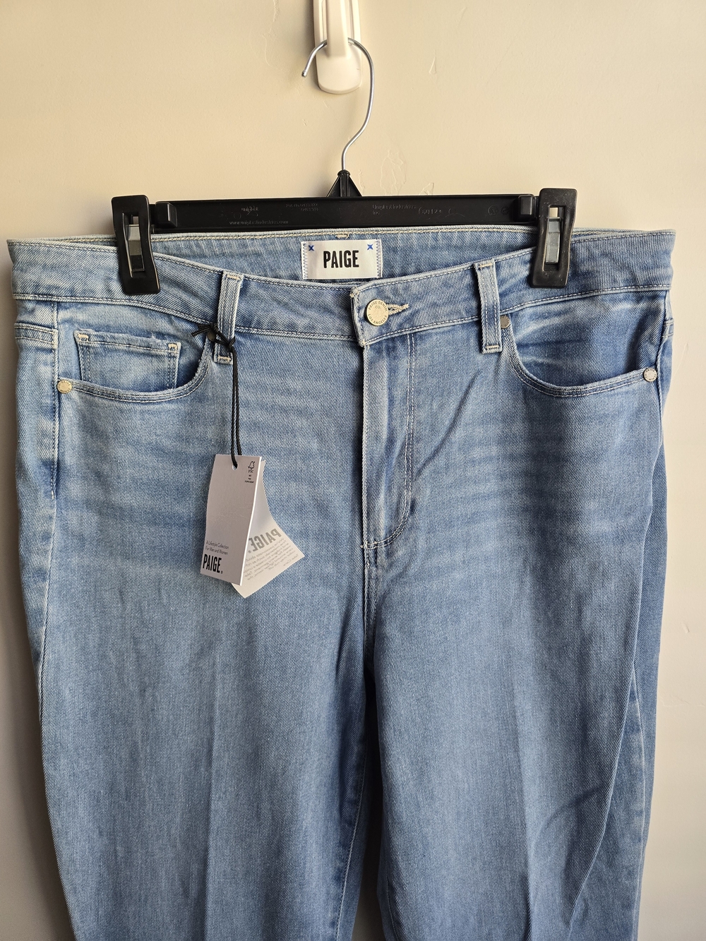 PAIGE Light Wash Flare Jeans for Women - Picture 2 of 6